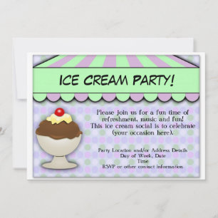 Ice Cream Party, Pastel Sweet Shoppe Invitation