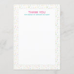 Ice Cream Party Thank You Note Invitation