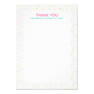 cupcake note thank you invitations zazzle
