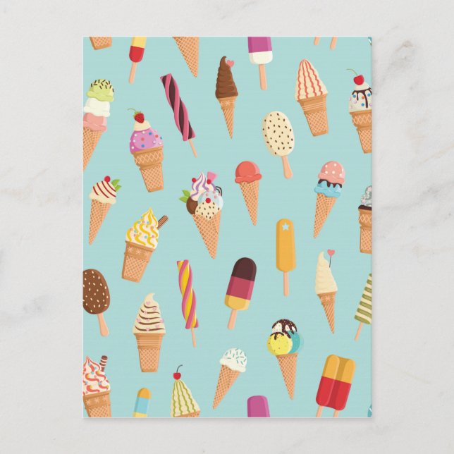 Ice cream pastels postcard (Front)