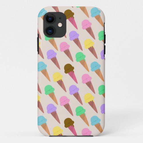 Ice cream pattern iPhone 11 case