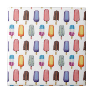 Ice Cream Pattern Ceramic Tile
