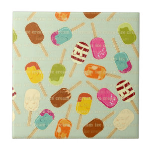 Ice Cream Pattern Ceramic Tile