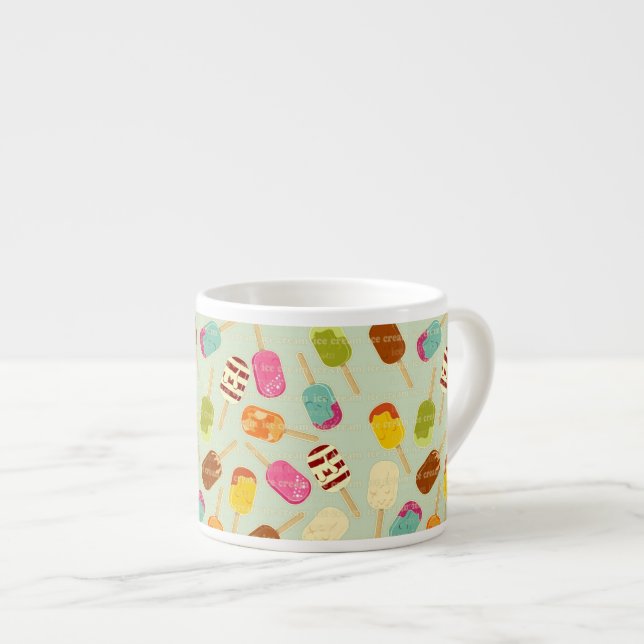 Ice Cream Pattern Espresso Cup (Front Right)