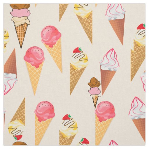 Ice-cream Pattern Fabric