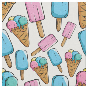Ice Cream Pattern fabric