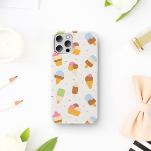 Ice Cream Pattern, Ice Cream Cone, Ice Popsicle iPhone 17 Case
