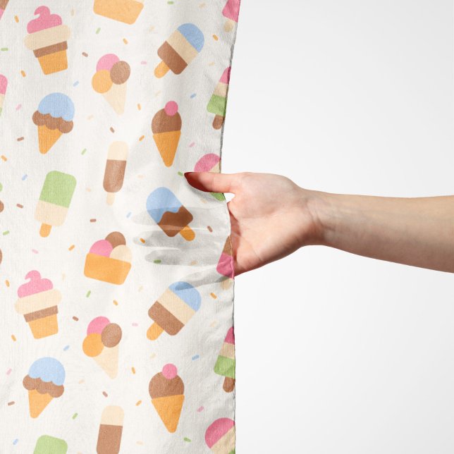 Ice Cream Pattern, Ice Cream Cone, Ice Popsicle Scarf (Creator Uploaded)