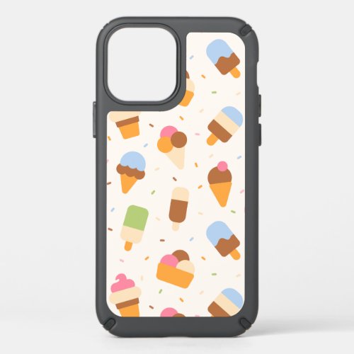 Ice Cream Pattern Ice Cream Cone Ice Popsicle Speck iPhone 12 Case