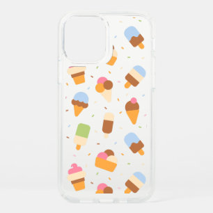 Ice Cream Pattern, Ice Cream Cone, Ice Popsicle Speck iPhone 12 Case