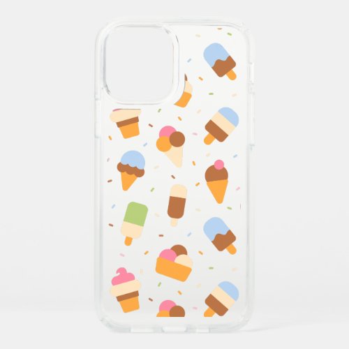 Ice Cream Pattern Ice Cream Cone Ice Popsicle Speck iPhone 12 Case