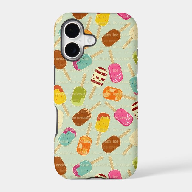 Ice Cream Pattern Iphone Case (Back)