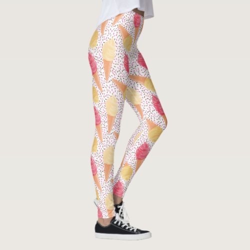 Ice Cream Pattern leggings