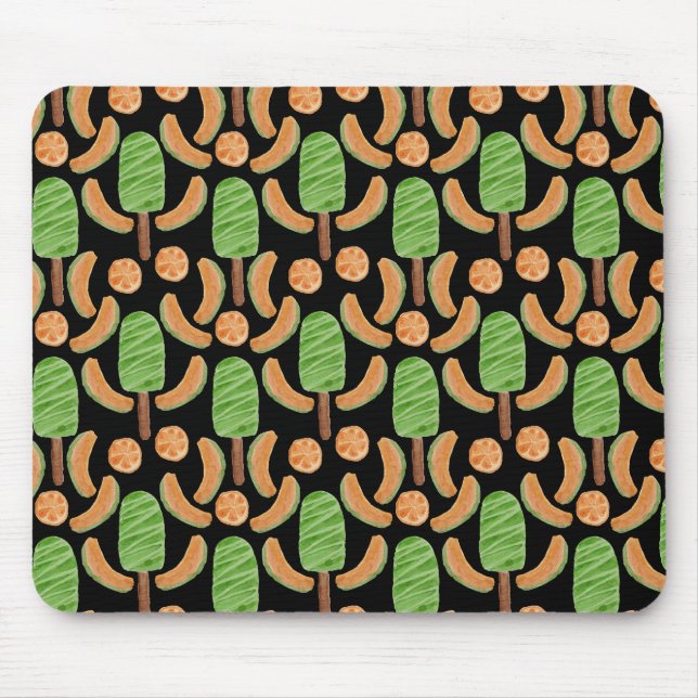 Ice cream pattern | Lollies pattern | lollipop 12 Mouse Pad (Front)