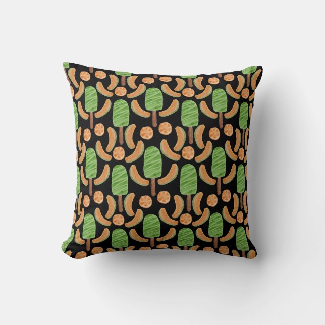 Ice cream pattern | Lollies pattern | lollipop 12 Throw Pillow (Front)