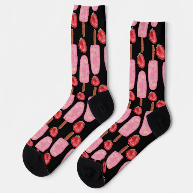 Ice cream pattern | Lollies pattern | lollipop 1 C Socks (Left)