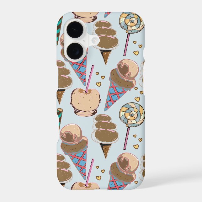 Ice cream pattern | Lollies pattern | lollipop 25 Iphone Case (Back)
