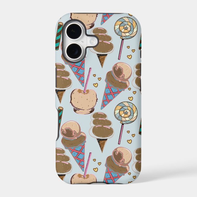 Ice cream pattern | Lollies pattern | lollipop 25 Iphone Case (Back)