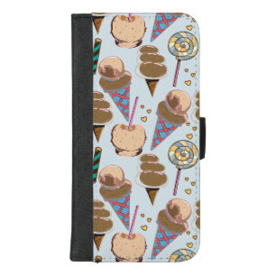 Ice cream pattern Lollies pattern lollipop 25 iPhone 8/7 Plus Wallet Case