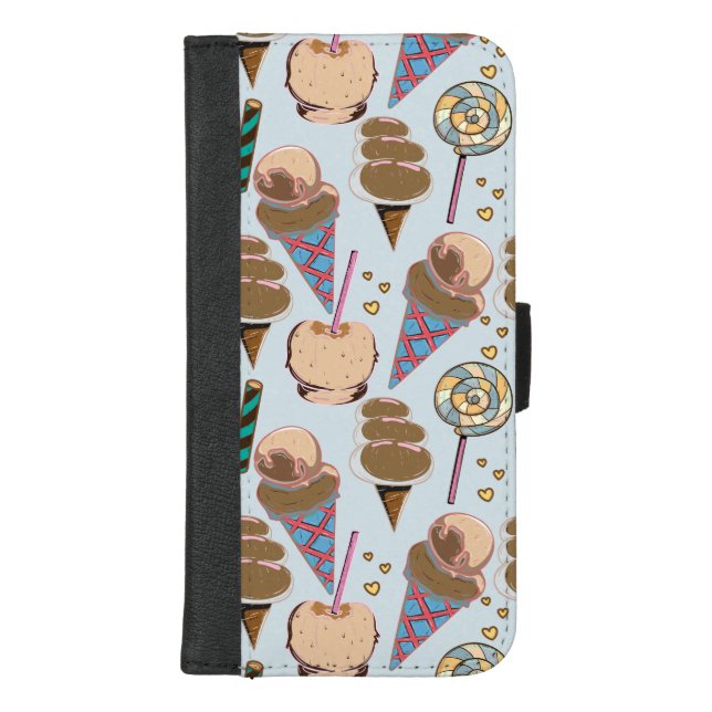 Ice cream pattern | Lollies pattern | lollipop 25 iPhone Wallet Case (Front)