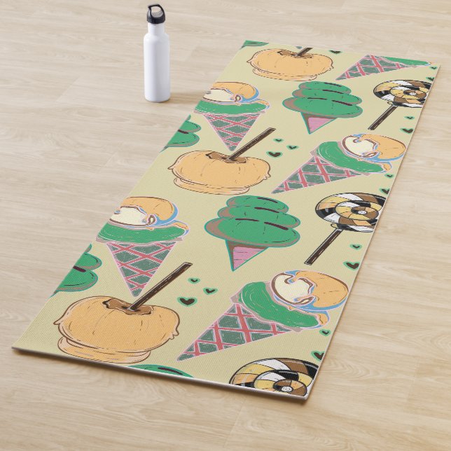 Ice cream pattern | Lollies pattern | lollipop 25 Yoga Mat (In Situ)