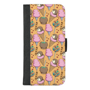 Ice cream pattern Lollies pattern lollipop 26 iPhone 8/7 Plus Wallet Case