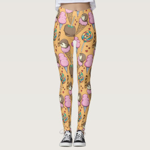 Ice cream pattern Lollies pattern lollipop 26 Leggings
