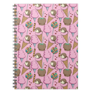 Ice cream pattern Lollies pattern lollipop 26 Notebook