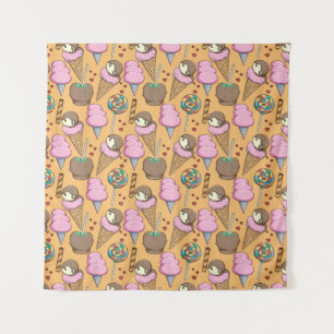 Ice cream pattern Lollies pattern lollipop 26 Tapestry