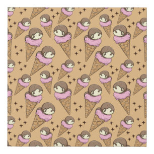 Ice cream pattern   Lollies pattern   lollipop 27 Faux Canvas Print