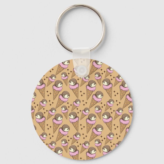 Ice cream pattern | Lollies pattern | lollipop 27 Keychain (Front)