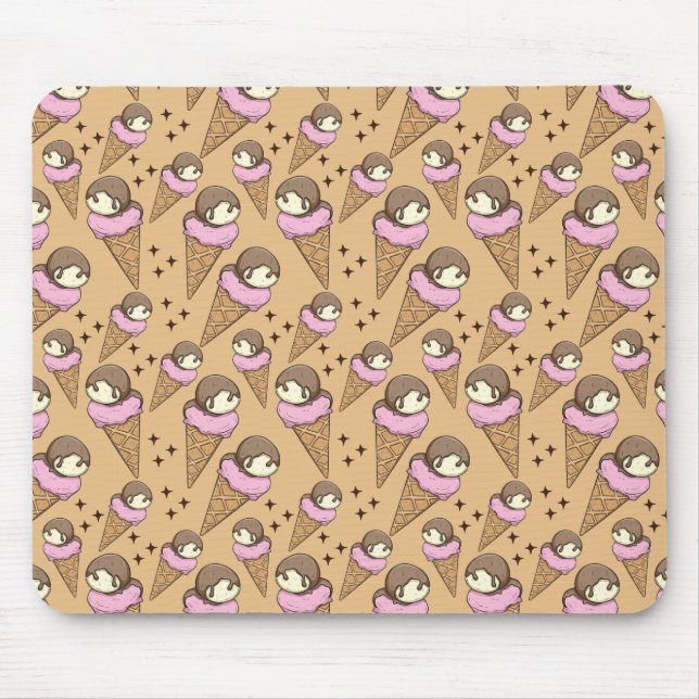 Ice cream pattern | Lollies pattern | lollipop 27 Mouse Pad (Front)