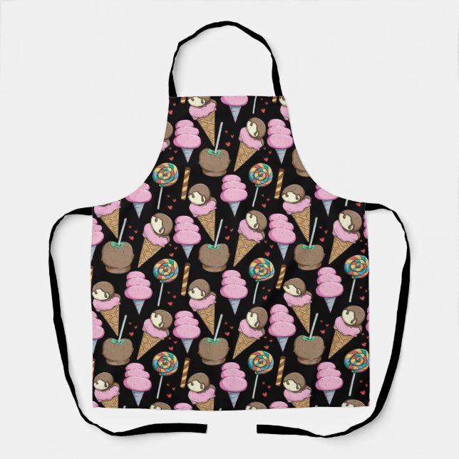 Ice cream pattern | Lollies pattern | lollipop 28 Apron (Front)