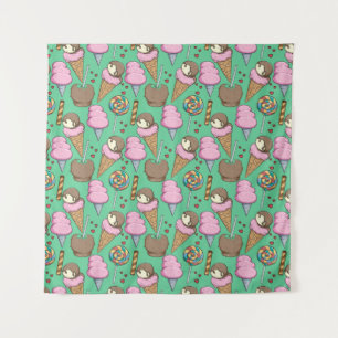 Ice cream pattern   Lollies pattern   lollipop 29 Tapestry