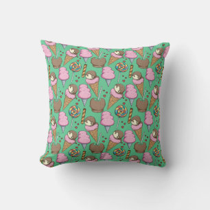 Ice cream pattern Lollies pattern lollipop 29 Throw Pillow