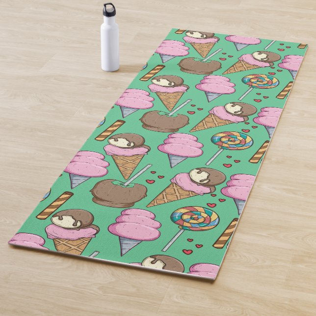Ice cream pattern | Lollies pattern | lollipop 29 Yoga Mat (In Situ)