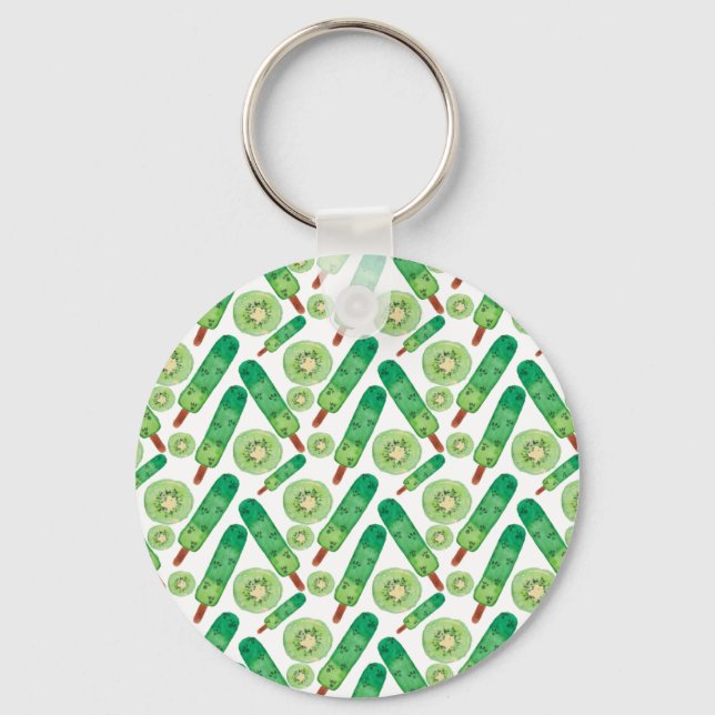 Ice cream pattern | Lollies pattern | lollipop 3 Keychain (Front)