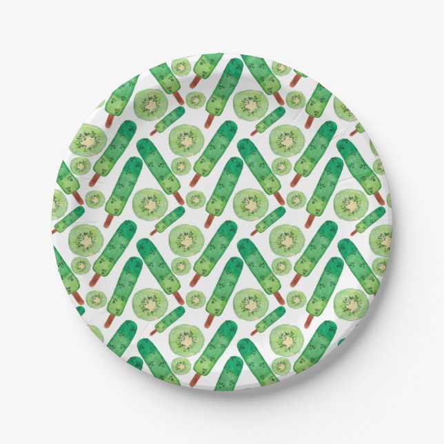 Ice cream pattern | Lollies pattern | lollipop 3 Paper Plates (Front)