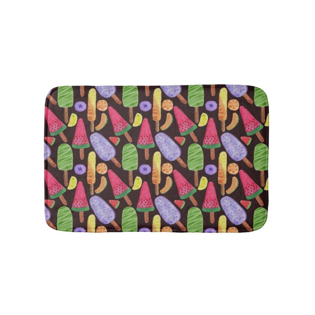 Ice cream pattern | Lollies pattern | lollipop 4 Bath Mat (Front)