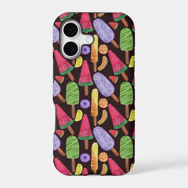 Ice cream pattern | Lollies pattern | lollipop 4 Iphone Case (Back)