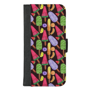Ice cream pattern   Lollies pattern   lollipop 4 iPhone 8/7 Plus Wallet Case