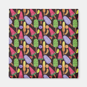 Ice cream pattern Lollies pattern lollipop 4 Magnet