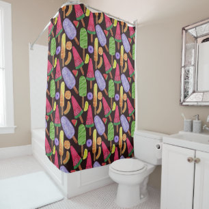 Ice cream pattern Lollies pattern lollipop 4 Shower Curtain