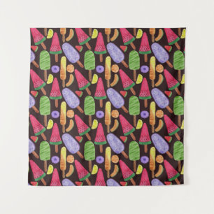 Ice cream pattern   Lollies pattern   lollipop 4 Tapestry