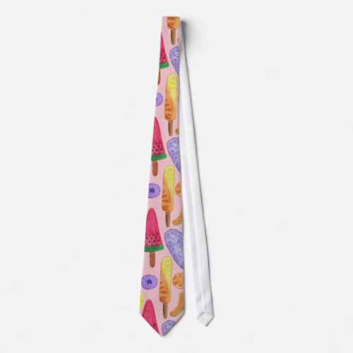 Ice cream pattern  Lollies pattern  lollipop 5 Neck Tie