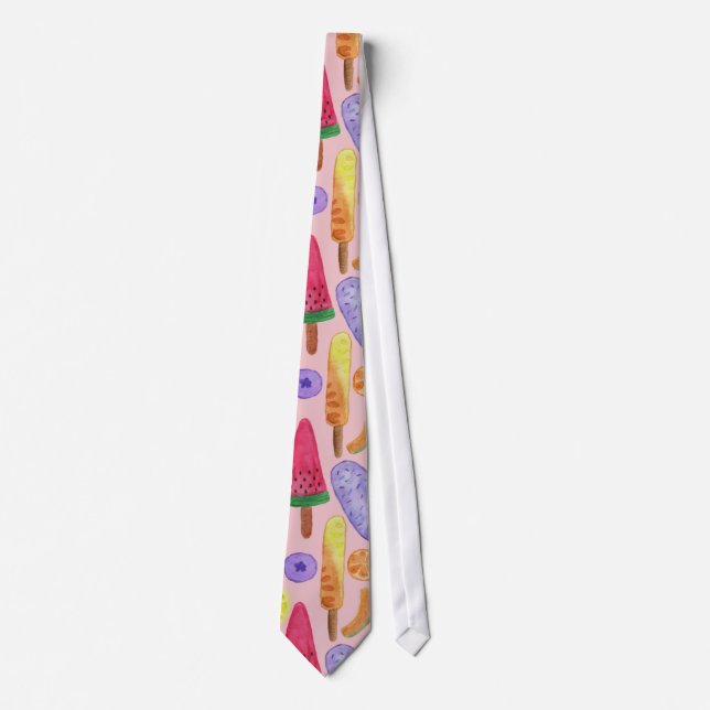 Ice cream pattern | Lollies pattern | lollipop 5 Neck Tie (Front)