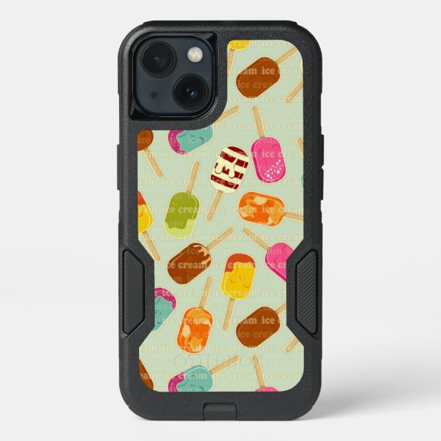 Ice Cream Pattern Otterbox iPhone Case (Back)
