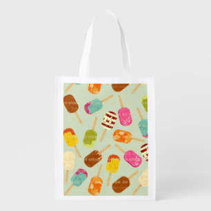 Ice Cream Pattern Reusable Grocery Bag