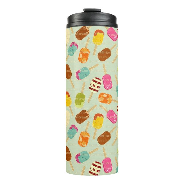 Ice Cream Pattern Thermal Tumbler (Front)