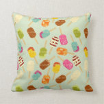 Ice Cream Pattern Throw Pillow